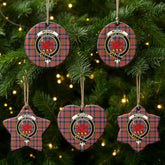 McDuff Ancient Tartan Crest Christmas Ceramic Ornament
